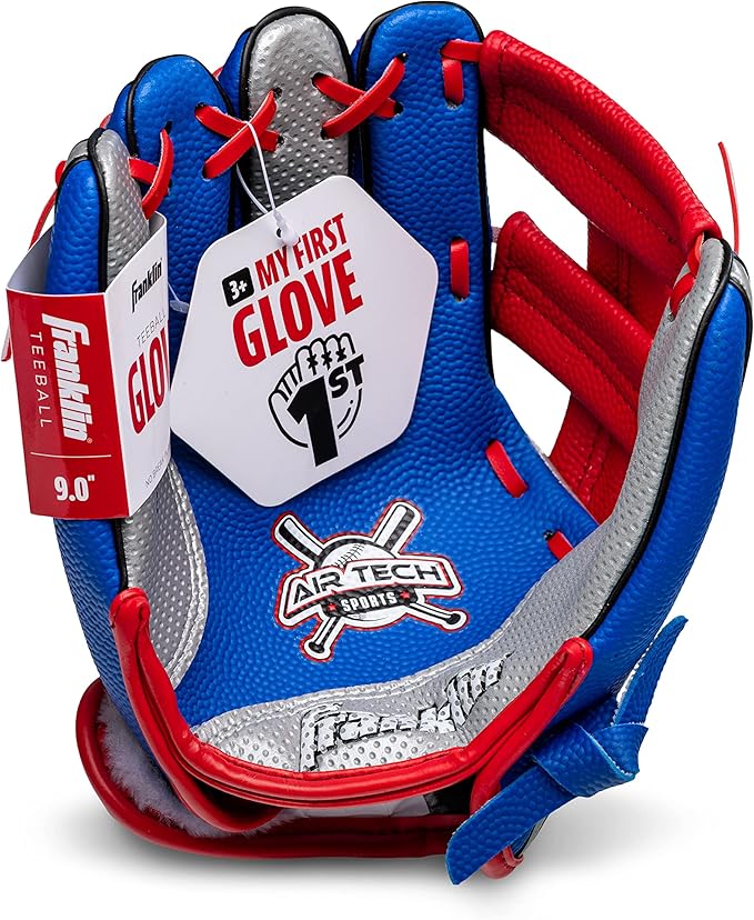Franklin Sports Air Tech Foam Baseball Glove and Ball Set - Left Thrower