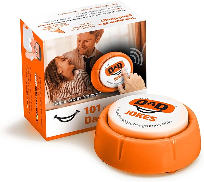 Sound Gadget with 101 Random Dad Jokes | Fully Loaded | Your Daily Dose of Laughter – The Best Medicine! | Stress Relief and Mood Booster | Hilarious Funny Novelty Gag Gadget Decor Gift …