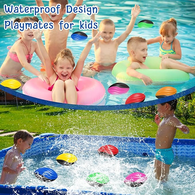 Woanger 40 Pcs Mini Foam Football Bulk 5 Inch Soft Small Footballs for Kids, Two Tone Spiral Colorful Balls for Sport Birthday Party Favors, Classroom Prizes, Indoor Outdoor Games(Multicolor)