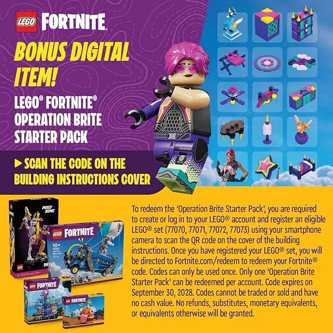 LEGO Fortnite Battle Bus Building Toy - Collectible Fortnite Toy for Kids, Boys & Girls, Ages 10+ - Pretend Play Set with 9 Minifigures from Video Game - Gift for Birthdays - 77073