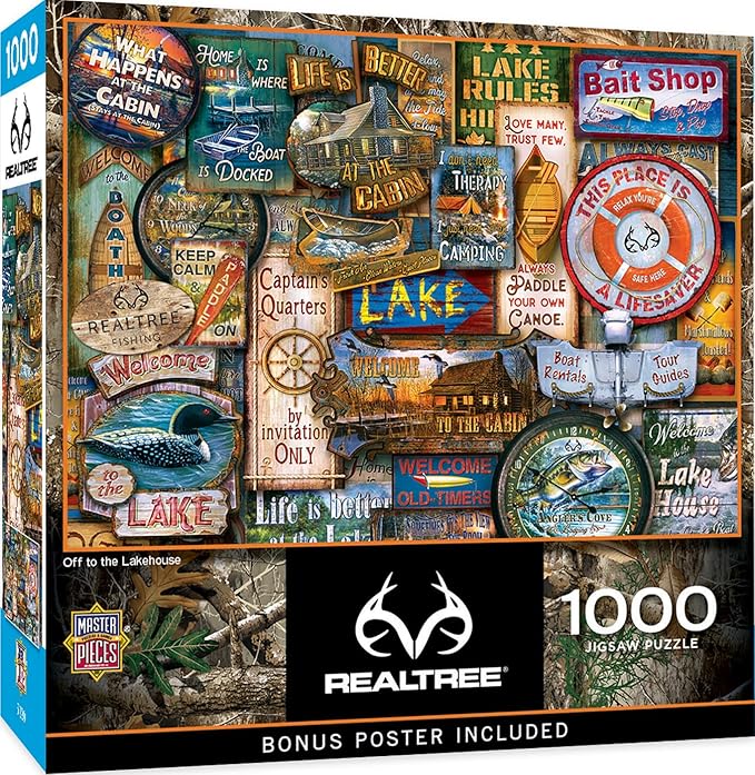 MasterPieces 1000 Piece Jigsaw Puzzle for Adults, Family, Or Youth - Off to The Lakehouse - 19.25"x26.75"