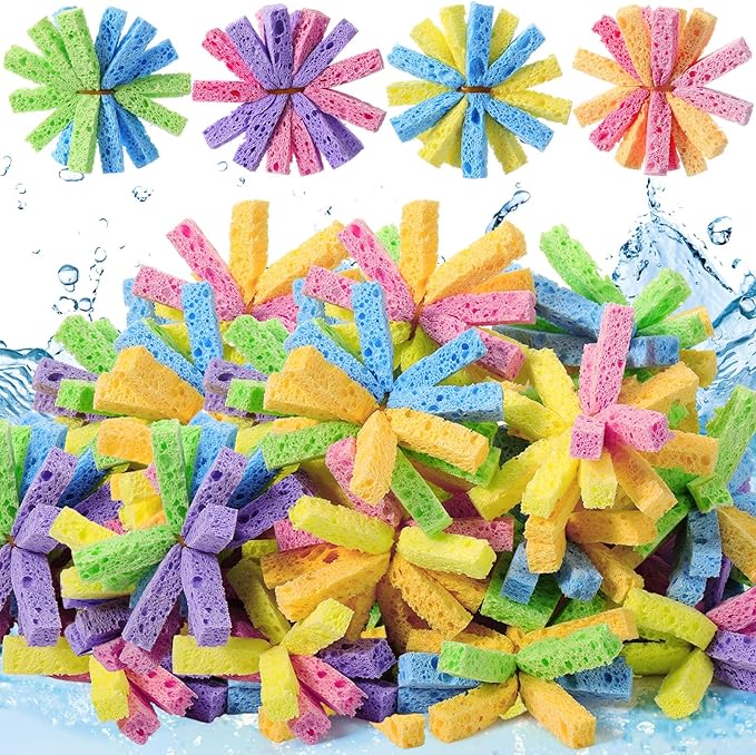 48 Pcs Reusable Water Balls for Outdoor Water Sponges Kids Games Toys Soft Quick Soak Pool Fight Toys for Summer Activities Backyard Trampoline Beach Party (Stylish Color)