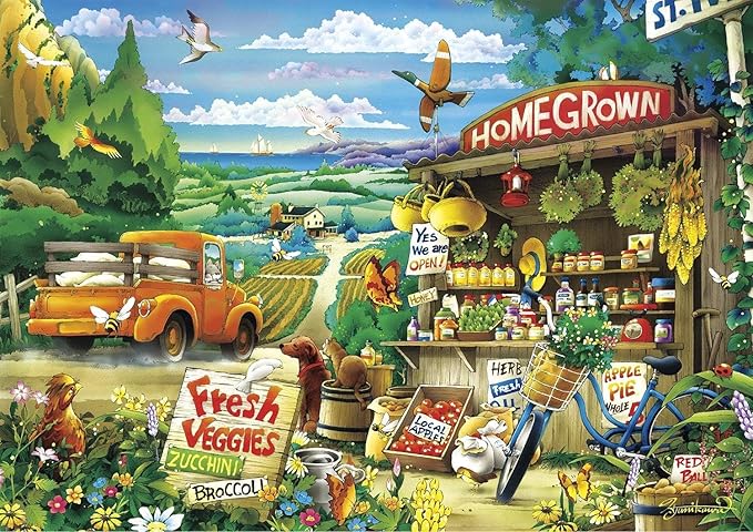 Buffalo Games - Hiro Tanikawa - Country Road - 500 Piece Jigsaw Puzzle For Adults -Challenging Puzzle Perfect for Game Nights - Finished Size is 21.25 x 15.00