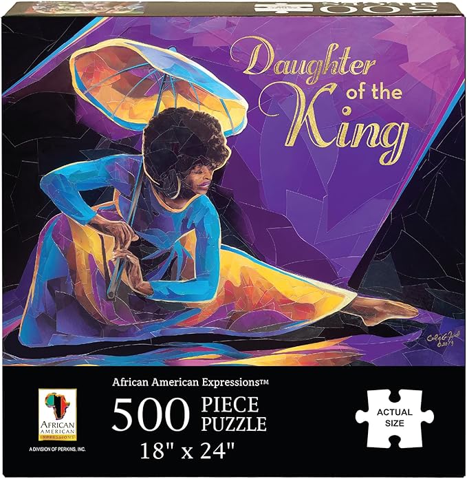 African American Expressions - Praise Dancer with Umbrella Puzzle – 500-Piece African American Jigsaw Puzzle for Adults | Inspirational Black Women Puzzle
