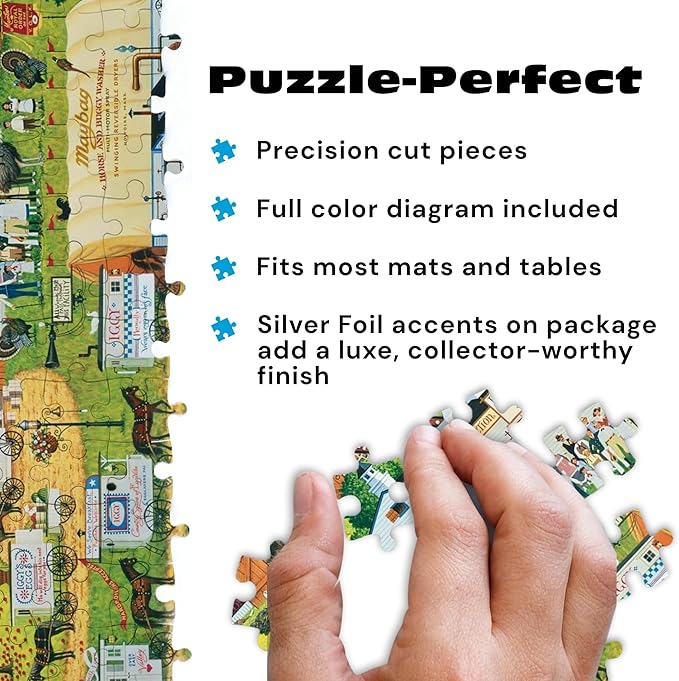 Buffalo Games Silver Select – Charles Wysocki Sunny Side Up - 1000 Piece Jigsaw Puzzle for Adults – Precision-Cut Pieces, Beautiful Artwork, and Hours of Relaxing Fun