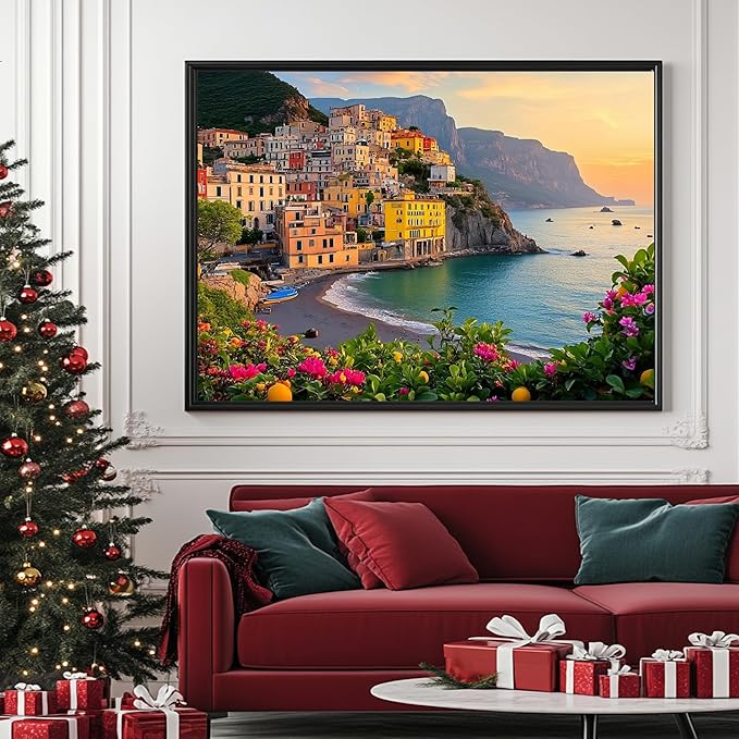 Amalfi Coast- 500 Piece Jigsaw Puzzle for Adults - Challenging Puzzle Perfect for Game Nights - Finished Size is 20.5 x 15 -Gift for Christmas, Anniversary, Birthday,Family