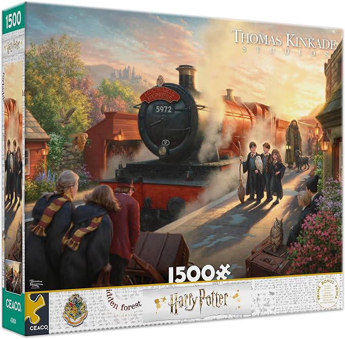 Ceaco - Harry Potter - Hogwarts Express- 1500 Piece Jigsaw Puzzle - Challenging and Colorful Puzzle for Adults – Precision-Cut Pieces, Beautiful Artwork, and Hours of Relaxing Fun