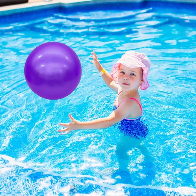 6 Pcs 6 Inch Inflatable Bouncy Balls, with 1 Hand Air Pump