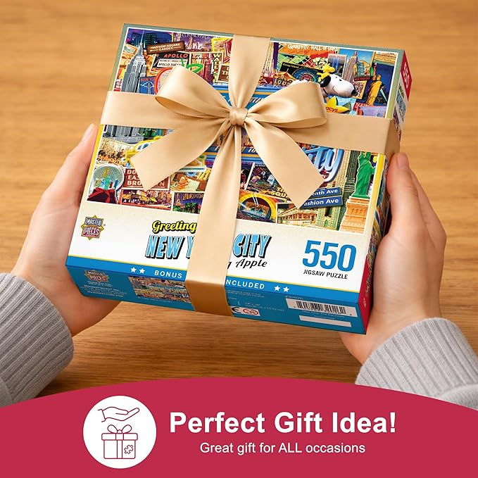 MasterPieces - 550 Piece Jigsaw Puzzle, New York, Fun for Adults, Family, Kids, 18" x 24"