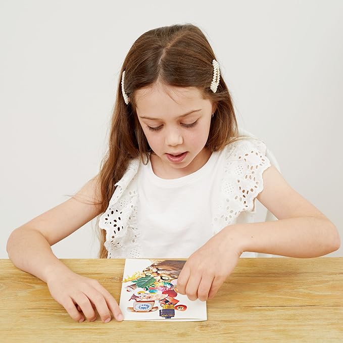 Tiger Tribe Collage Art Set for Kids - All-in-One Craft Kit with Scissors, Stickers & Pattern Pages, Ideal for Ages 7-12, Creativity & Learning