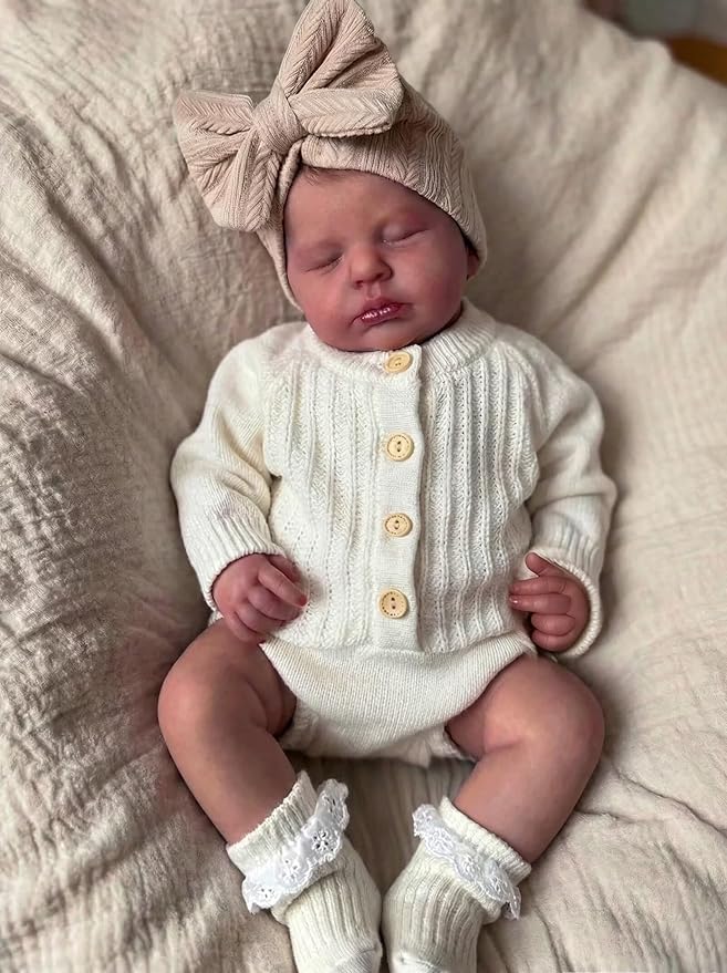 Zero Pam Reborn Baby Dolls Silicone Full Body-20 in Realistic Babys Doll, Anatomically Correct Girl, Full Silicone Babys Doll, Real Life Reborn Dolls with Accessories