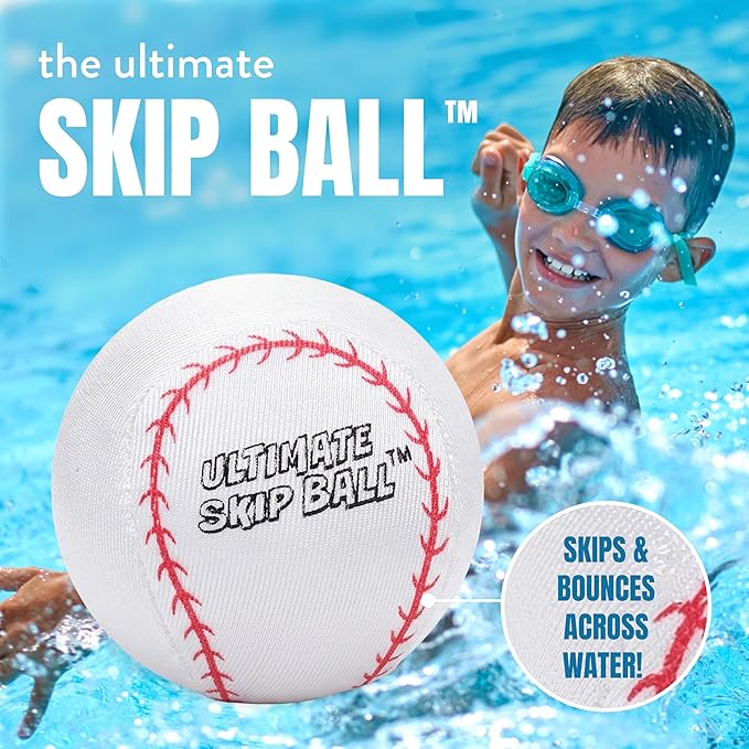 Activ Life The Ultimate Water Skip Balls, Water Bouncing Ball for Swimming Pool, Beach Toys for Friends, Family, Kids and Adults