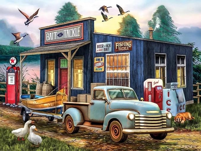 Farmhouse Scene Puzzles,1000 Pieces of Adult and Children Landscape Puzzles, Fun and challenging Puzzle Games, Collection, Toys, Gifts, Home Art Decoration