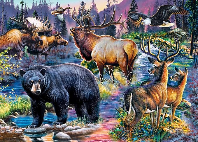 MasterPieces 1000 Piece Jigsaw Puzzle for Adults, Family, or Youth - Wild Living - 19.25"x26.75"