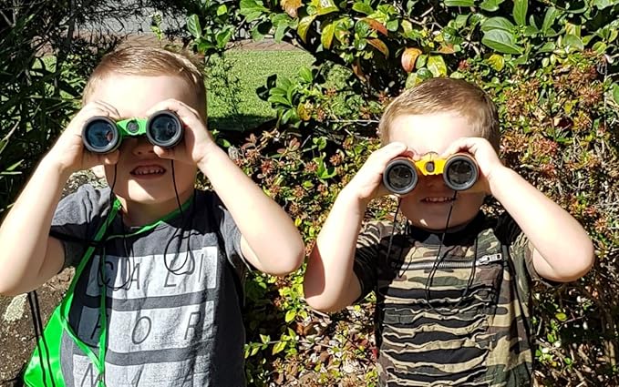 Adventure Kidz Outdoor Exploration Kit, Children’s Binoculars, Flashlight, Compass, Fox Whistle, Magnifying Glass, Backpack. Great Gift Set for STEM, Pretend Play