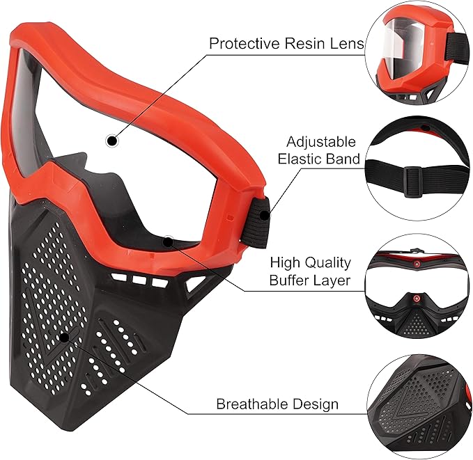 Tactical Mask Compatible with Nerf Rival, Apollo, Zeus, Khaos, Atlas, Artemis Blasters Rival Mask (2)