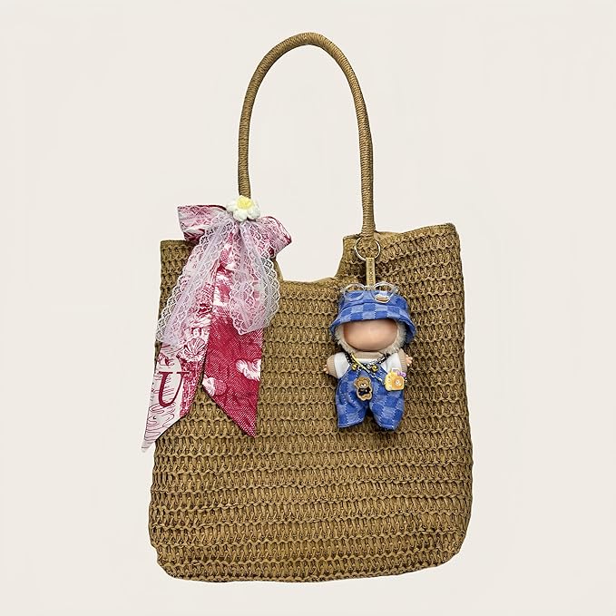 Used for Labubu Doll Outfit Clothes Designer Set,Compatible with Labubu Clothe Accessories for Doll (Blue denim-0425)
