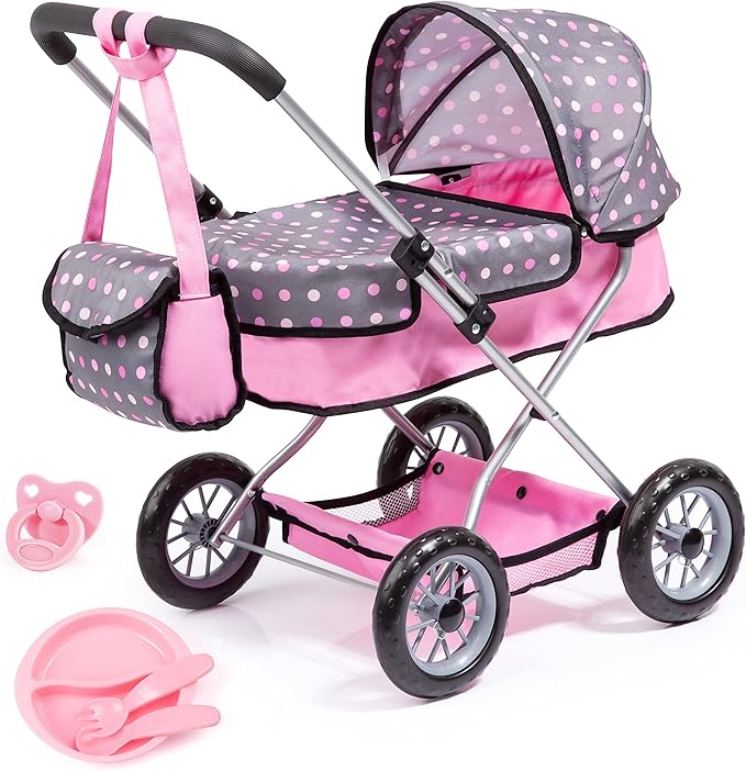 Bayer Smarty Modern Doll Pram & Stroller Set for 18 inch Dolls with Accessories