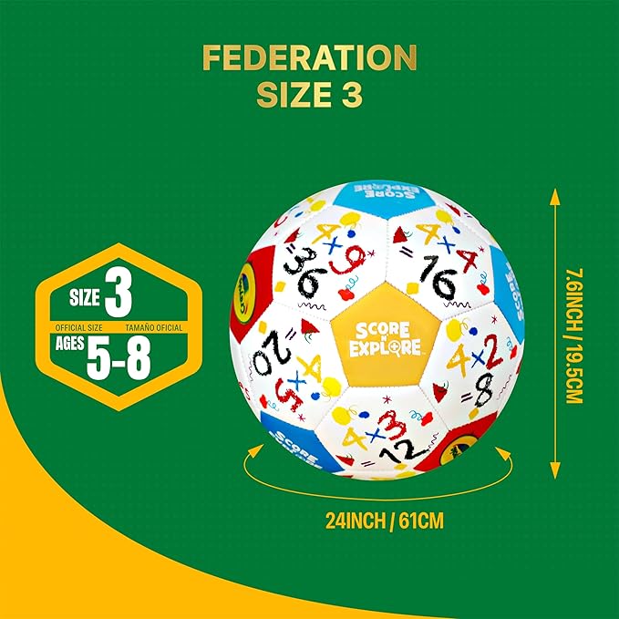 Crayola Official Soccer Ball - Unisex Kids - Multiplication Size 3