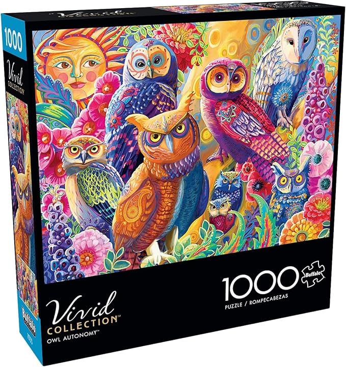 Buffalo Games - Laura Audi - Owl Autonomy - 1000 Piece Jigsaw Puzzle for Adults -Challenging Puzzle Perfect for Game Nights - Finished Size is 26.75 x 19.75