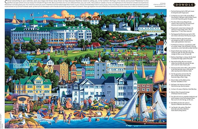 Buffalo Games - Eric Dowdle - Mackinac Island - 1000 Piece Jigsaw Puzzle for Adults - Challenging Puzzle Perfect for Game Nights - Finished Size is 26.75 x 19.75