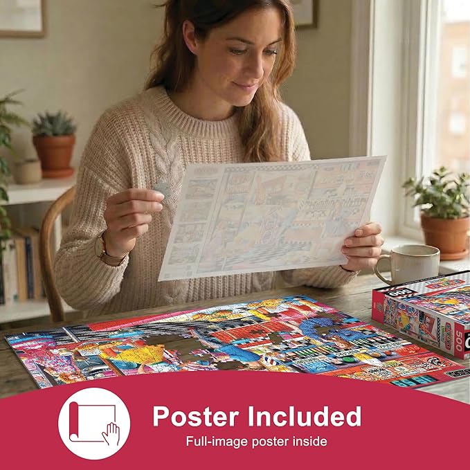 MasterPieces 550 Piece Jigsaw Puzzle for Adults, Family, Or Youth - Good Times Diner - 18"x24"