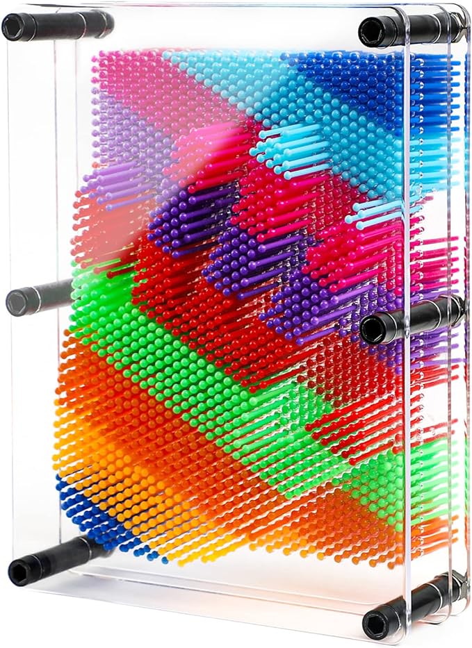 3D Pin Art Sensory Toys for Kids 5-7, Pin Art Board Impression Sensory Toys for Kids with Autism, Autism Gifts for Autistic Children Age 3, 4, 5, 6, 7, 8, 9, 10+ Years Old Boys Girls