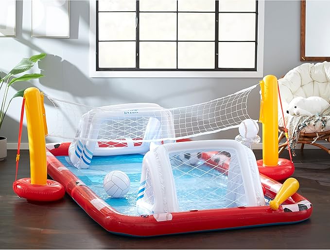 Intex Action Sports Play Center, 128in x 105in x 40in, for Ages 3+