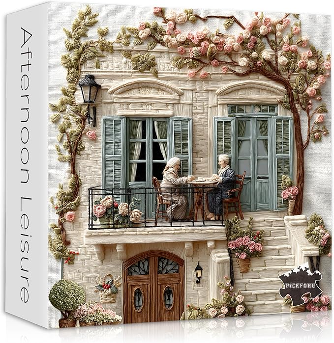 Nature Garden Puzzles for Adults 1000 Pieces, Cozy Puzzle Flower Plant Puzzle Unique Art, Challenge Jigsaw Puzzle for Adults
