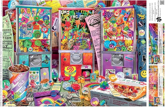 Buffalo Games - Aimee Stewart - Pizza and Pocket Change - 1000 Piece Jigsaw Puzzle for Adults -Challenging Puzzle Perfect for Game Nights - Finished Size is 26.75 x 19.75