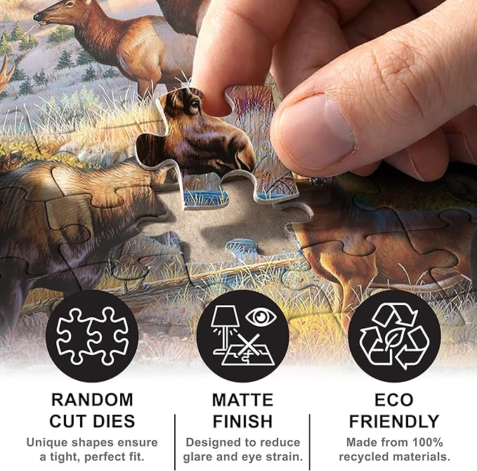 MasterPieces 1000 Piece Jigsaw Puzzle for Adults, Family, Or Youth - The Untamed North - 19.25"x26.75"