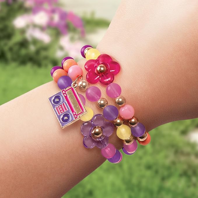 Make It Real Color Reveal DIY Bracelets Kit - Transforming Beads Craft Set for Kids