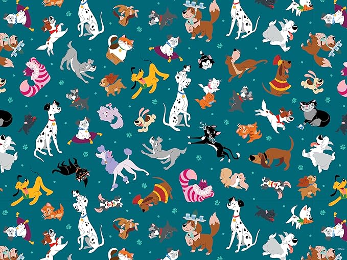 Ceaco - Disney Cats and Dogs - Pets Collage - 300 Piece Puzzle for Adults - Challenging and Perfect for Game Nights - Finished Puzzle Size 21.25 x 15