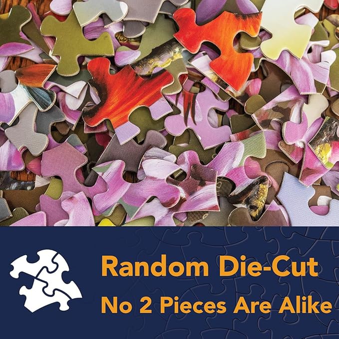 Bits and Pieces 300 Piece Puzzles for Adults 300 Large Pieces 15" x 19" Jigsaw Puzzles, Red Truck Presents Dogs, Random Die Cut, No 2 Pieces Alike, Christmas Delivery