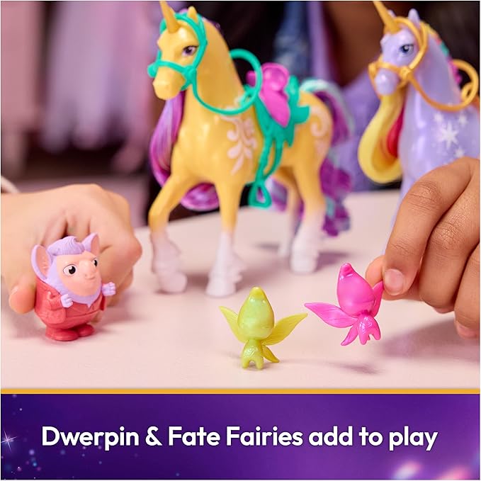 Unicorn Academy, Magic Unleashed Adventure Pack with Sophia, Ava, Ravenzella, Wildstar, Leaf & More, Dolls & Unicorn Toys for Girls Ages 4 and up