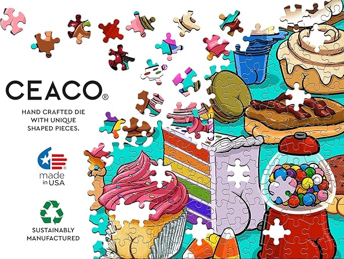 Ceaco - Brian Cook - Butts on Things - Sweet Cheeks - 500 Piece Jigsaw Puzzle