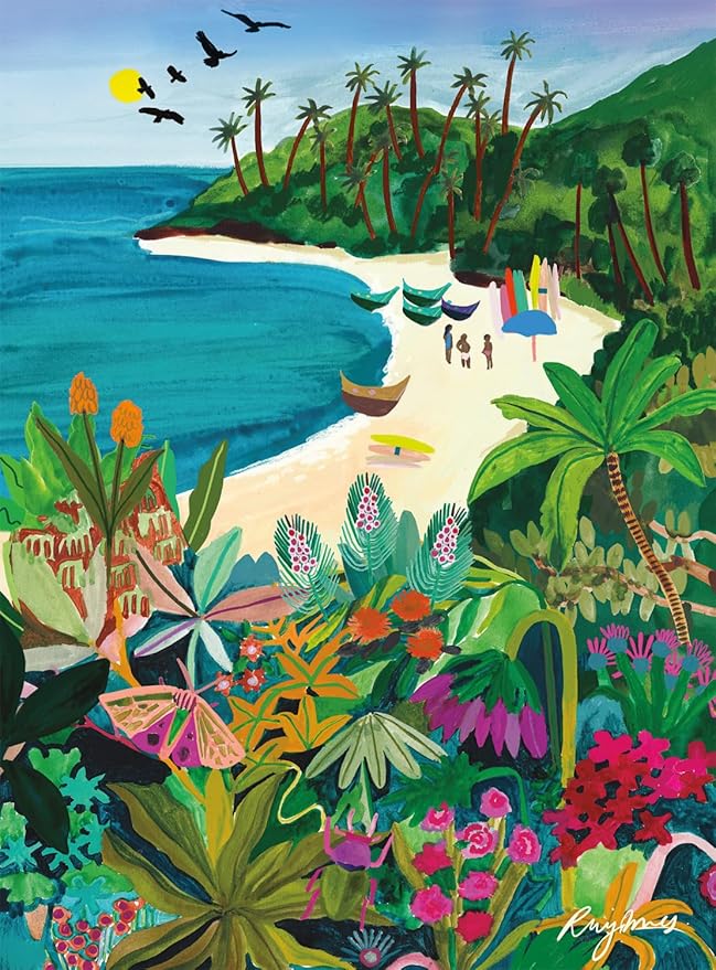 Buffalo Games - Bonjour - Beach Butterfly - 1000 Piece Jigsaw Puzzle for Adults - Challenging Puzzle Perfect for Game Nights