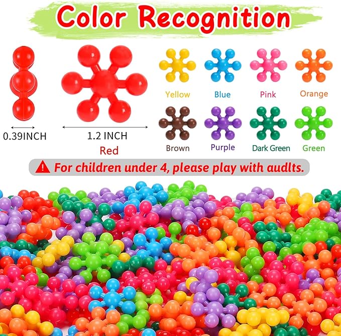 Kids Building STEM Toys for 3 4 5 6+ Year Old Boy Girl Birthday Easter Gift, 300PCS Educational Interlocking Discs Building Blocks for Kids Ages 3-5 4-8 5-7 Preschool Manipulatives Classroom Must Have