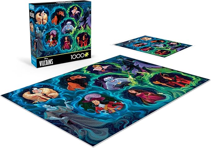 Ceaco - Disney - Villains - 1000 Piece Jigsaw Puzzle for Adults - Challenging Puzzle Perfect for Game Nights - Finished Size is 26.5 x 19