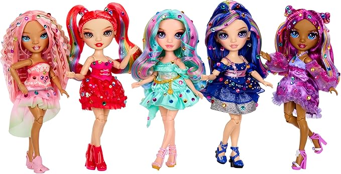 Rainbow High Be Dazzling Fashion Dolls- Noemie Violette (Purple) with Bedazzler Tool and Sparkle Gems