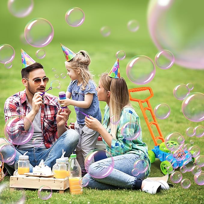 Lydaz Bubble Lawn Mower for Toddlers 1-3, Kids Bubble Machine for 1-Year-Old Boys Toy Gifts, Gardening Easter Basket Stuffers Birthday Toys, Push Summer Outdoor Toys for Preschool Baby Boys Age 1 2 3