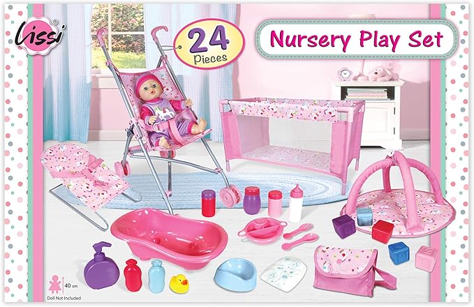 Baby Doll - 24 Piece Nursery Play Set