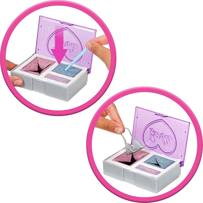 Barbie Party Unboxed Doll & Accessories, Glam Party Series with 10 Surprises Including Color-Change, Purple Sparkle Doll