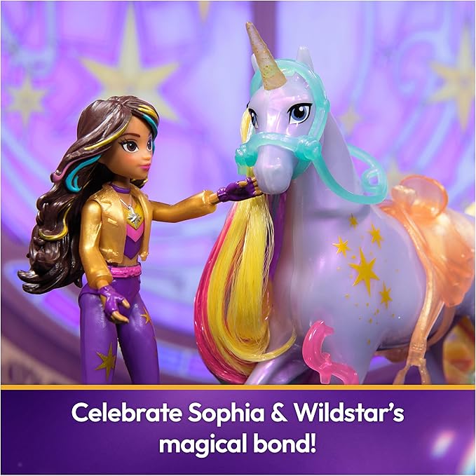 Unicorn Academy, Sophia & Wildstar Power of Friendship Set, Translucent Saddle & 2 Power Accessories, Dolls & Unicorn Toys for Girls Ages 4 and up