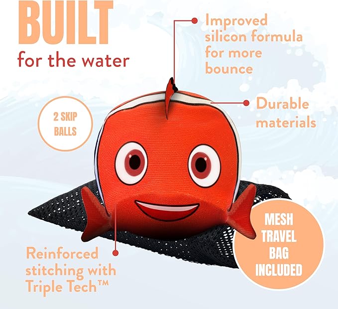 Activ Life The Ultimate Water Skip Balls, Water Bouncing Ball for Swimming Pool, Beach Toys for Friends, Family, Kids and Adults