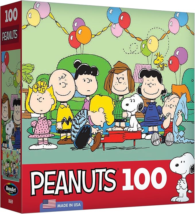 RoseArt - Peanuts - 100 Piece Jigsaw Puzzle for Kids and Adults