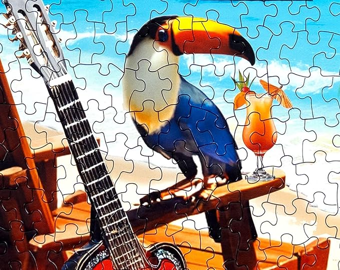 Springbok Tropical Paradise 1000 Piece Jigsaw Puzzle for Adults - Relaxing Beach Scene - Unique Cut Pieces - Made in USA