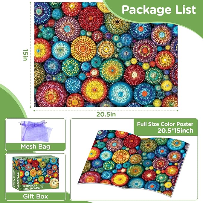 500 Piece Puzzles for Adults,Flower Jigsaw Puzzles 500 Pieces,Funny Puzzles 500 Piece Adult Puzzle with Letters on Back Premium Cardboard Puzzle Challenging Puzzles Family Game Gift 20.5x15 in