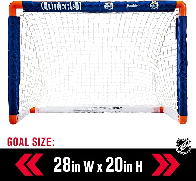 Franklin Sports NHL Mini Hockey Set - Kids Indoor Knee Hockey Goal, Ball, + 2 Stick Combo - Youth Team Indoor Toy Set - Official - Ages 3+