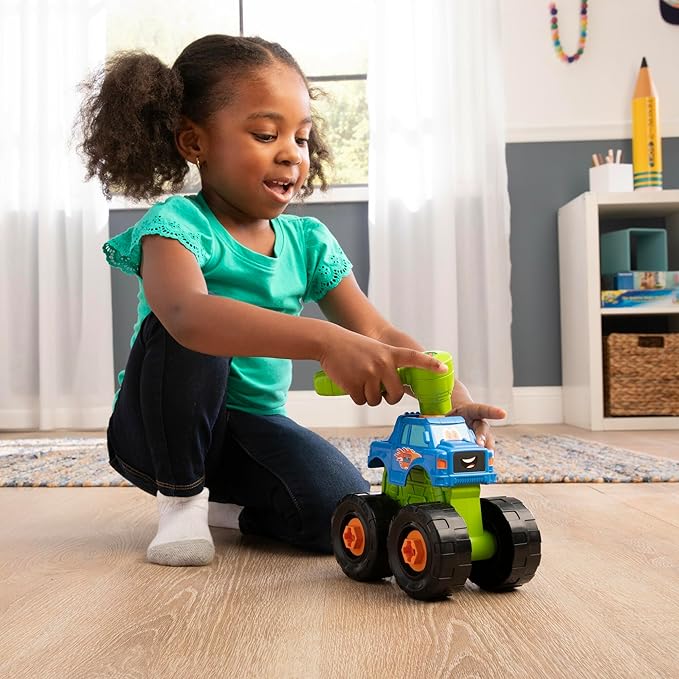 Monster Truck Toy - 2-in-1 Building Toys for Take Apart Play - Kids Building Sets - Construction Toys Ages 18 Months and Up